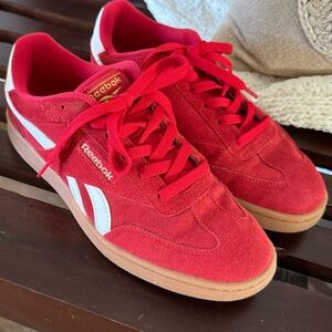 Reebok red athletic shoes, Women’s size 8 1/2